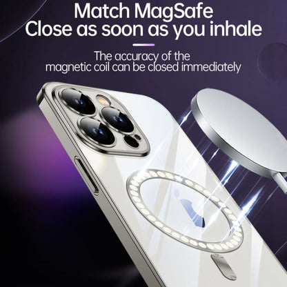 For iPhone 15 Pro Max SULADA MagSafe Plating TPU Shockproof Phone Soft Case(Silver) - iPhone 15 Pro Max Cases by SULADA | Online Shopping UK | buy2fix