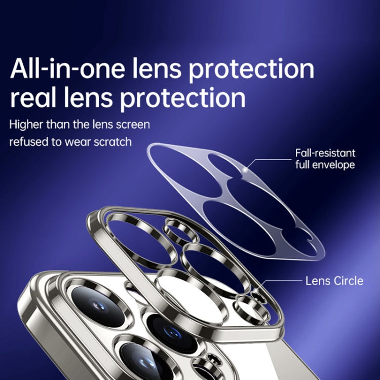 For iPhone 15 Pro SULADA Shine Through Series Plating TPU Transparent Phone Case(Gold) - iPhone 15 Pro Cases by SULADA | Online Shopping UK | buy2fix