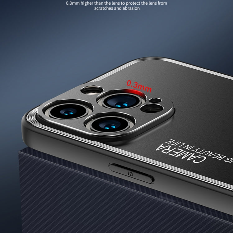 For iPhone 16 Frosted Metal Phone Case(Gold) by buy2fix