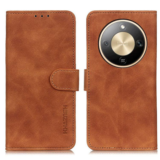 For Honor X9d 5G / Magic8 Lite KHAZNEH Retro Texture Flip Leather Phone Case(Brown)