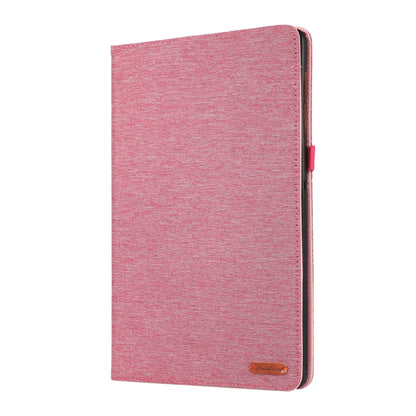 For Samsung Galaxy Tab S9 Horizontal Flip TPU + Fabric PU Leather Tablet Case(Rose Red) - Galaxy Tab S9 Cases by buy2fix | Online Shopping UK | buy2fix