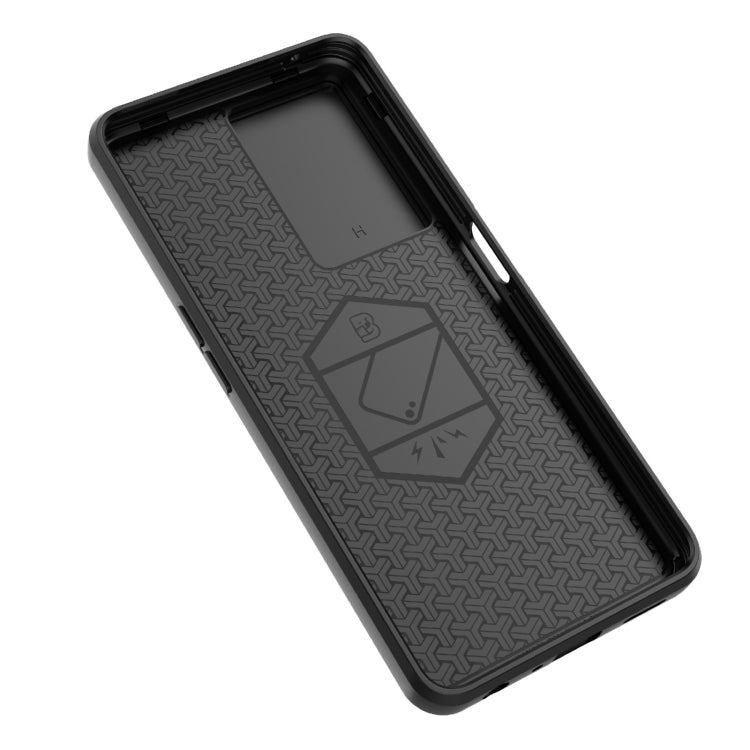 For OnePlus Nord CE 3 Lite 5G Sliding Camshield TPU + PC Shockproof Phone Case with Holder(Black) by buy2fix