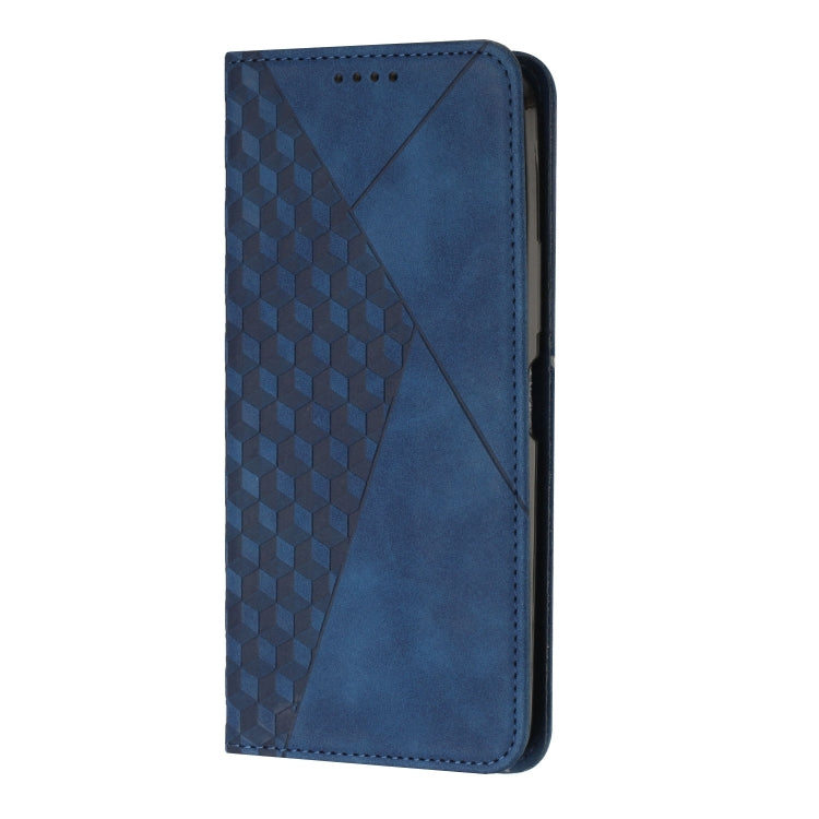 For Motorola Moto G Play 5G 2024 / G 5G 2024 Diamond Splicing Skin Feel Magnetic Leather Phone Case(Blue) - Motorola Cases by buy2fix | Online Shopping UK | buy2fix