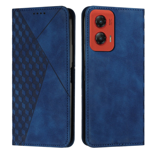 For Motorola Moto G Stylus 5G 2024 Diamond Splicing Skin Feel Magnetic Leather Phone Case(Blue) by buy2fix
