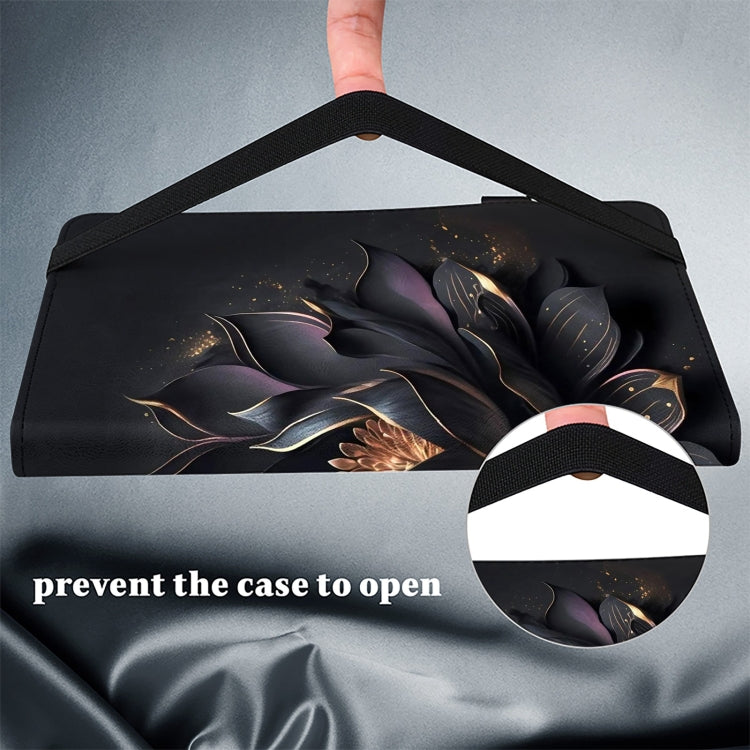 For iPad Air / Air 2 / 9.7 2017 / 2018 Crystal Texture Painted Leather Tablet Case(Purple Lotus) - iPad 9.7 (2018) & (2017) Cases by buy2fix | Online Shopping UK | buy2fix