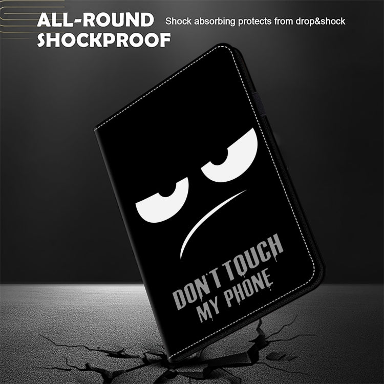 For iPad 10.2 2021 / 2020 Crystal Texture Painted Leather Tablet Case(Dont Touch My Phone) - iPad 10.2 Cases by buy2fix | Online Shopping UK | buy2fix