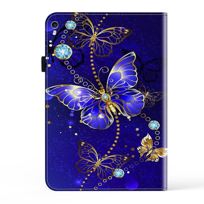 For iPad 10.2 2021 / 2020 Crystal Texture Painted Leather Tablet Case(Diamond Butterflies) - iPad 10.2 Cases by buy2fix | Online Shopping UK | buy2fix