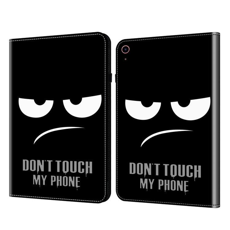 For iPad 2025 / 2022 Crystal Texture Painted Leather Tablet Case(Dont Touch My Phone) - iPad 2025 / 2022 Cases by buy2fix | Online Shopping UK | buy2fix