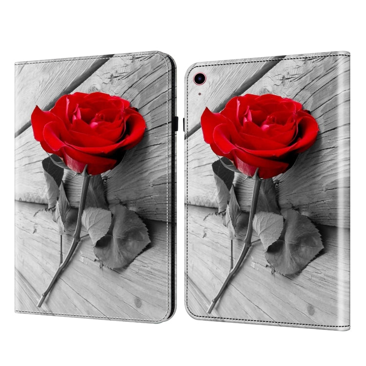 For iPad 2025 / 2022 Crystal Texture Painted Leather Tablet Case(Rose) - iPad 2025 / 2022 Cases by buy2fix | Online Shopping UK | buy2fix