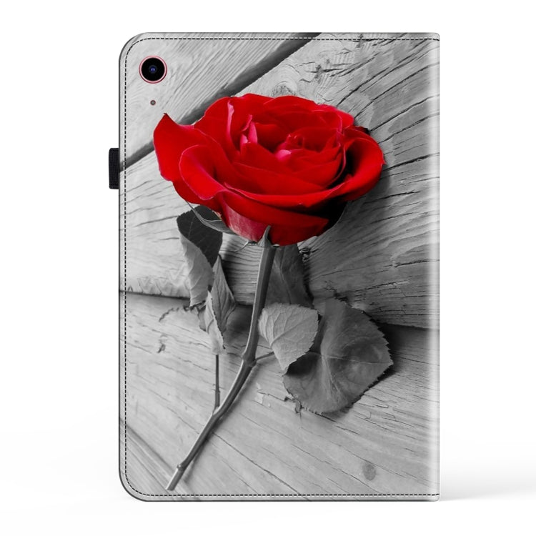 For iPad 2025 / 2022 Crystal Texture Painted Leather Tablet Case(Rose) - iPad 2025 / 2022 Cases by buy2fix | Online Shopping UK | buy2fix