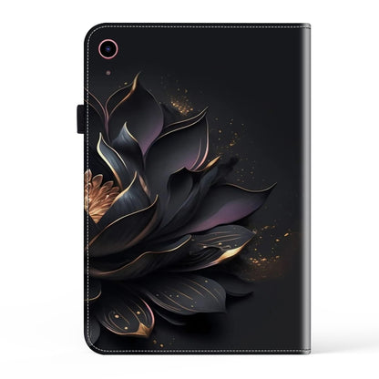 For iPad 2025 / 2022 Crystal Texture Painted Leather Tablet Case(Purple Lotus) - iPad 2025 / 2022 Cases by buy2fix | Online Shopping UK | buy2fix