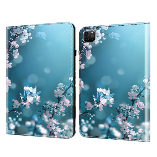 For iPad Air 11 2024 / Pro 11 2022 Crystal Texture Painted Leather Tablet Case(Plum Bossom) by buy2fix