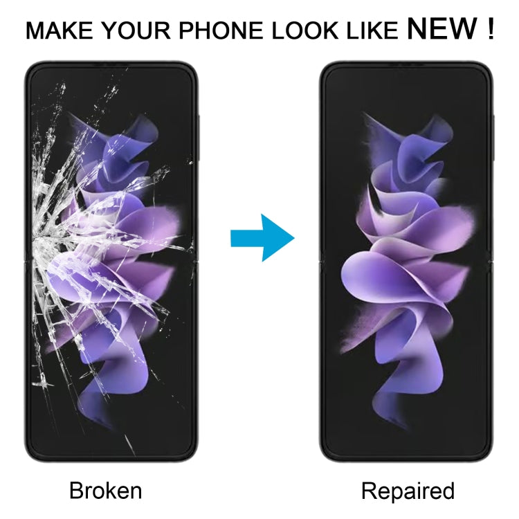 For Samsung Galaxy Z Flip3 5G SM-F711B LCD Screen Fold Film - Outer Glass Lens by buy2fix | Online Shopping UK | buy2fix