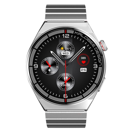 1.3 inch Bamboo Steel Band IP68 Waterproof Smart Watch Support Bluetooth Call(Silver) by buy2fix