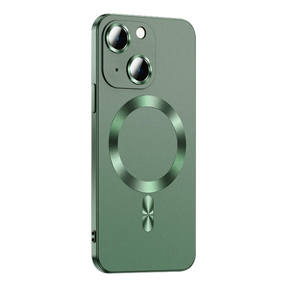 For iPhone 15 Plus Liquid Lens Protector Magsafe Phone Case(Green) - iPhone 15 Plus Cases by buy2fix | Online Shopping UK | buy2fix