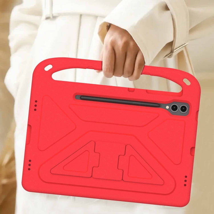 For Samsung Galaxy Tab S9+ Handle EVA Shockproof Tablet Case with Holder(Red) - Galaxy Tab S9+ Cases by buy2fix | Online Shopping UK | buy2fix