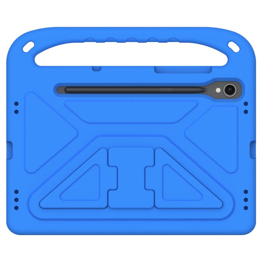 For Samsung Galaxy Tab S9 Handle EVA Shockproof Tablet Case with Holder(Blue) by buy2fix