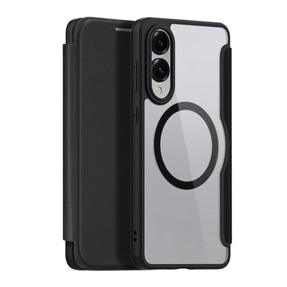 For Samsung Galaxy S25 Edge 5G DUX DUCIS Skin X Pro Series Magsafe PC + TPU Phone Leather Case(Black) - Galaxy S25 Edge 5G Cases by DUX DUCIS | Online Shopping UK | buy2fix