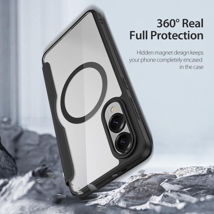 For Samsung Galaxy S25 Edge 5G DUX DUCIS Skin X Pro Series Magsafe PC + TPU Phone Leather Case(Black) - Galaxy S25 Edge 5G Cases by DUX DUCIS | Online Shopping UK | buy2fix