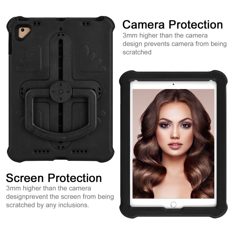 For iPad Air 2 / 9.7 2017 / 2018 Shield 360 Rotation Handle EVA Shockproof PC Tablet Case(Black) - iPad 9.7 (2018) & (2017) Cases by buy2fix | Online Shopping UK | buy2fix