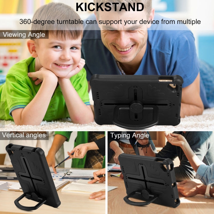 For iPad Air 2 / 9.7 2017 / 2018 Shield 360 Rotation Handle EVA Shockproof PC Tablet Case(Black) - iPad 9.7 (2018) & (2017) Cases by buy2fix | Online Shopping UK | buy2fix