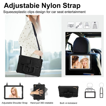 For iPad Air 2 / 9.7 2017 / 2018 Shield 360 Rotation Handle EVA Shockproof PC Tablet Case(Black) - iPad 9.7 (2018) & (2017) Cases by buy2fix | Online Shopping UK | buy2fix