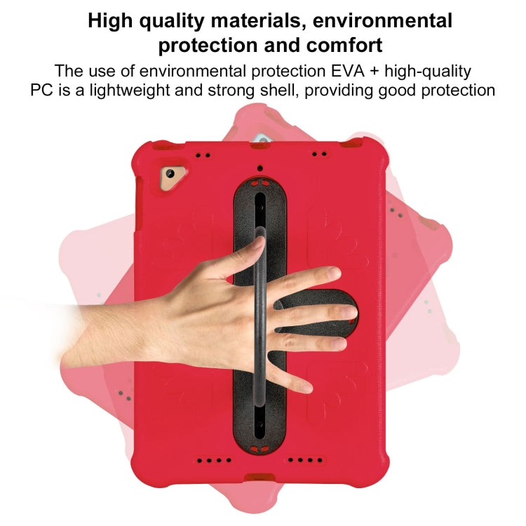 For iPad Air 2 / 9.7 2017 / 2018 Shield 360 Rotation Handle EVA Shockproof PC Tablet Case(Red Black) - iPad 9.7 (2018) & (2017) Cases by buy2fix | Online Shopping UK | buy2fix