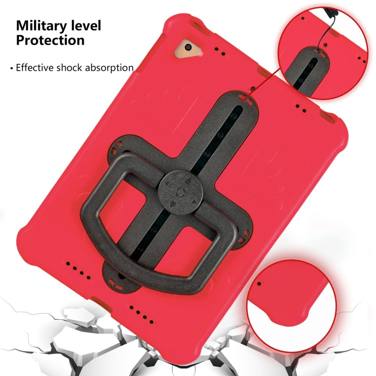 For iPad Air 2 / 9.7 2017 / 2018 Shield 360 Rotation Handle EVA Shockproof PC Tablet Case(Red Black) - iPad 9.7 (2018) & (2017) Cases by buy2fix | Online Shopping UK | buy2fix