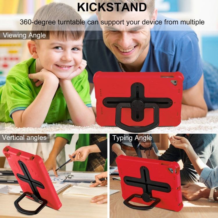 For iPad Air 2 / 9.7 2017 / 2018 Shield 360 Rotation Handle EVA Shockproof PC Tablet Case(Red Black) - iPad 9.7 (2018) & (2017) Cases by buy2fix | Online Shopping UK | buy2fix