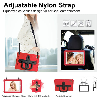For iPad Air 2 / 9.7 2017 / 2018 Shield 360 Rotation Handle EVA Shockproof PC Tablet Case(Red Black) - iPad 9.7 (2018) & (2017) Cases by buy2fix | Online Shopping UK | buy2fix
