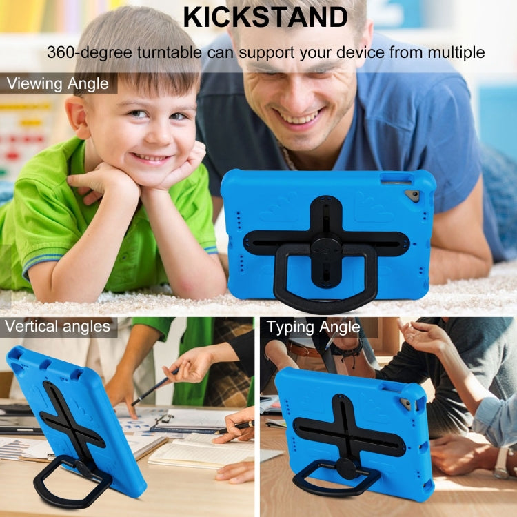 For iPad Air 2 / 9.7 2017 / 2018 Shield 360 Rotation Handle EVA Shockproof PC Tablet Case(Blue Black) - iPad 9.7 (2018) & (2017) Cases by buy2fix | Online Shopping UK | buy2fix