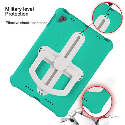 For iPad Air 2 / 9.7 2017 / 2018 Shield 360 Rotation Handle EVA Shockproof PC Tablet Case(Mint Green Beige) - iPad 9.7 (2018) & (2017) Cases by buy2fix | Online Shopping UK | buy2fix