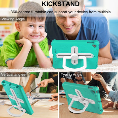 For iPad Air 2 / 9.7 2017 / 2018 Shield 360 Rotation Handle EVA Shockproof PC Tablet Case(Mint Green Beige) - iPad 9.7 (2018) & (2017) Cases by buy2fix | Online Shopping UK | buy2fix