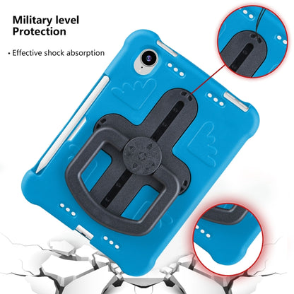 For iPad mini 6 2021 / mini 2024 Shield 360 Rotation Handle EVA Shockproof PC Tablet Case(Blue Black) - iPad mini 6 Cases by buy2fix | Online Shopping UK | buy2fix