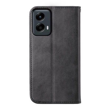 For Motorola Moto G Stylus 5G 2024 Cubic Grid Calf Texture Magnetic Leather Phone Case(Black) - Motorola Cases by buy2fix | Online Shopping UK | buy2fix