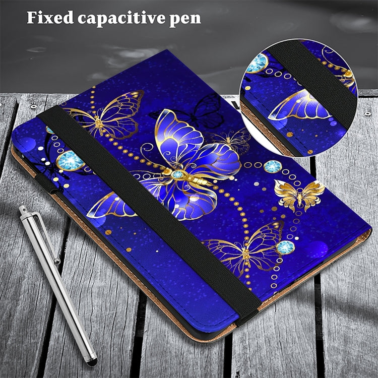 For Lenovo Tab M11 / Xiaoxin Pad 11 2024 Crystal Texture Painted Leather Tablet Case(Diamond Butterflies) - Lenovo by buy2fix | Online Shopping UK | buy2fix