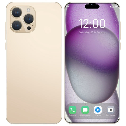 i15 Pro Max / N85, 1GB+16GB, 6.1 inch Screen, Face Identification, Android 8.1 MTK6580A Quad Core, Network: 3G, Dual SIM(Gold) by buy2fix