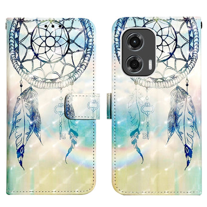 For Motorola Moto G Stylus 5G 2024 3D Painting Horizontal Flip Leather Phone Case(Dream Wind Chimes) - Motorola Cases by buy2fix | Online Shopping UK | buy2fix