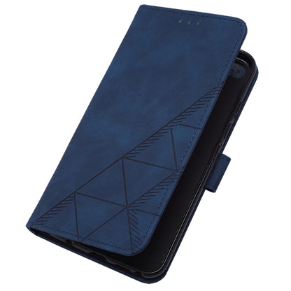 For Motorola Moto G Stylus 5G 2024 Crossbody 3D Embossed Flip Leather Phone Case(Blue) - Motorola Cases by buy2fix | Online Shopping UK | buy2fix