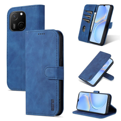 For Huawei P60 / P60 Pro AZNS Skin Feel Calf Texture Flip Leather Phone Case(Blue) - Huawei Cases by AZNS | Online Shopping UK | buy2fix