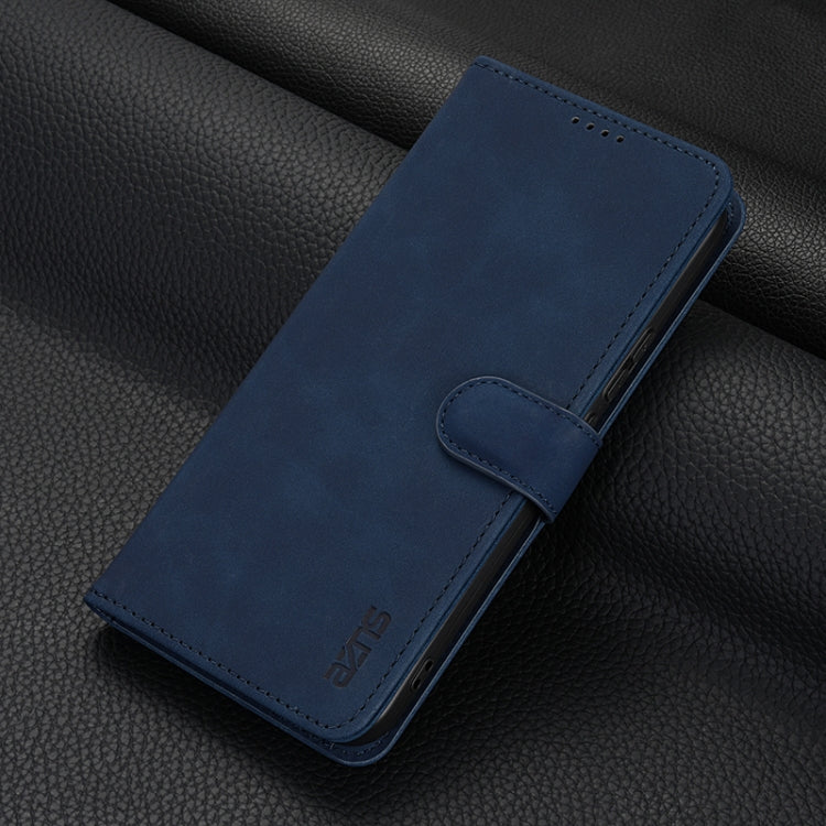 For Huawei nova 12 Pro AZNS Skin Feel Calf Texture Flip Leather Phone Case(Blue) - Huawei Cases by AZNS | Online Shopping UK | buy2fix