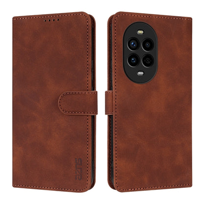 For Huawei nova 13 Pro AZNS Skin Feel Calf Texture Flip Leather Phone Case(Brown) - Huawei Cases by AZNS | Online Shopping UK | buy2fix