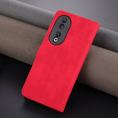 For Honor 90 AZNS Skin Feel Calf Texture Flip Leather Phone Case(Red) - Honor Cases by AZNS | Online Shopping UK | buy2fix