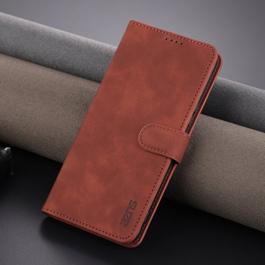 For Honor 90 Pro AZNS Skin Feel Calf Texture Flip Leather Phone Case(Brown) - Honor Cases by AZNS | Online Shopping UK | buy2fix