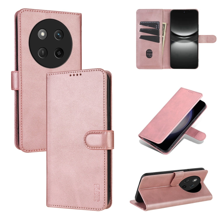 For Honor X60 Pro AZNS Skin Feel Calf Texture Flip Leather Phone Case(Rose Gold) - Honor Cases by AZNS | Online Shopping UK | buy2fix