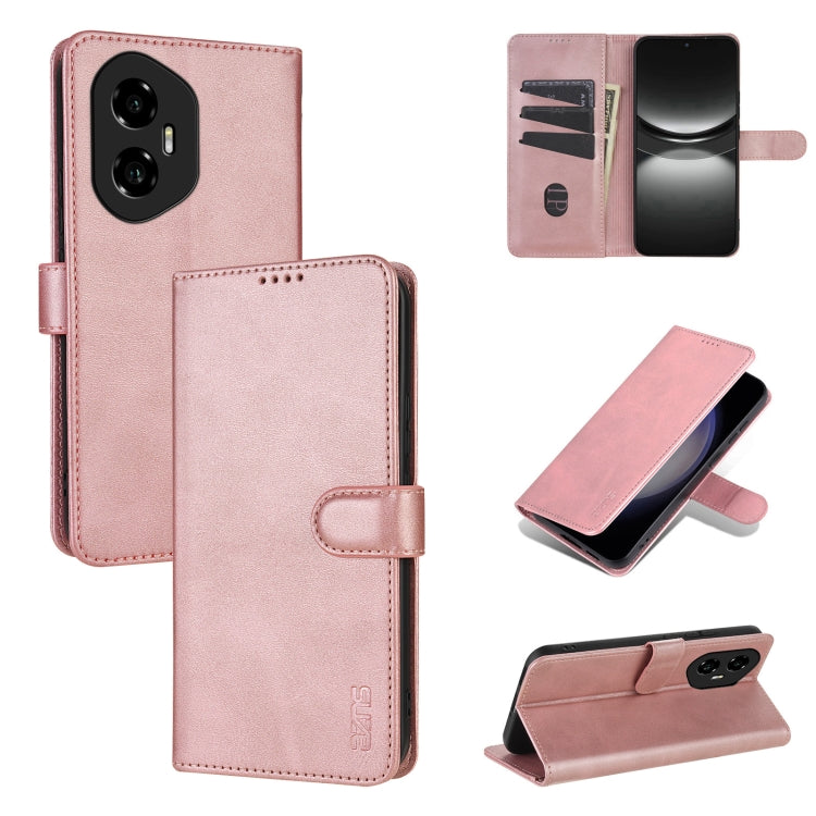 For Honor 300 AZNS Skin Feel Calf Texture Flip Leather Phone Case(Rose Gold) - Honor Cases by AZNS | Online Shopping UK | buy2fix