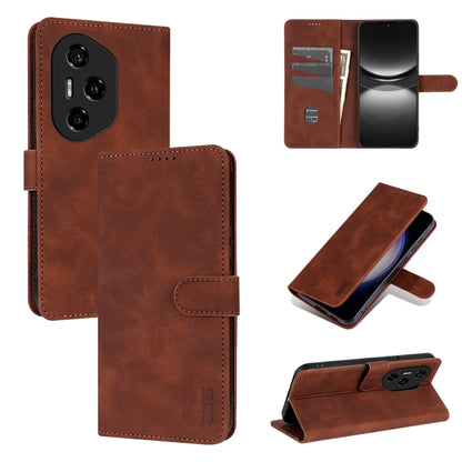 For Honor 300 Pro AZNS Skin Feel Calf Texture Flip Leather Phone Case(Brown) - Honor Cases by AZNS | Online Shopping UK | buy2fix