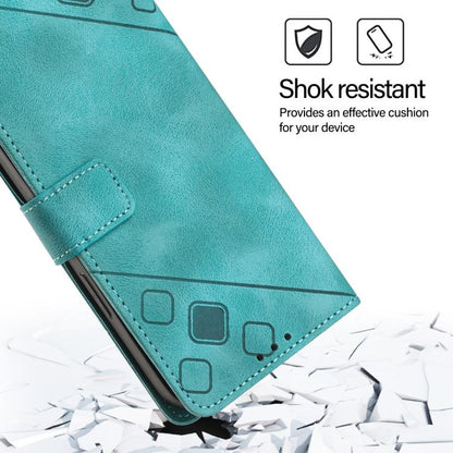 For Google Pixel 10 Pro XL 5G Global Skin-feel Embossed Leather Phone Case(Green) - Google Cases by buy2fix | Online Shopping UK | buy2fix