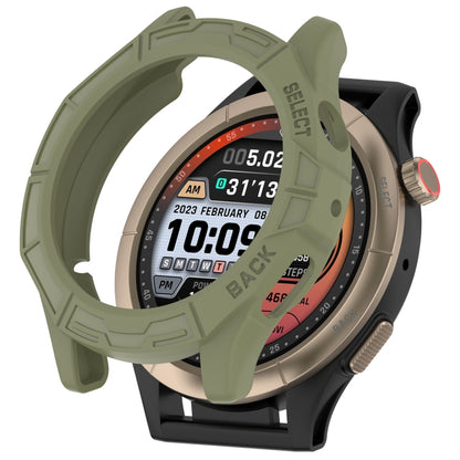 For Amazfit Cheetah / Cheetah Pro Armor Hollow Watch Protective Case(Jungle Green) by buy2fix