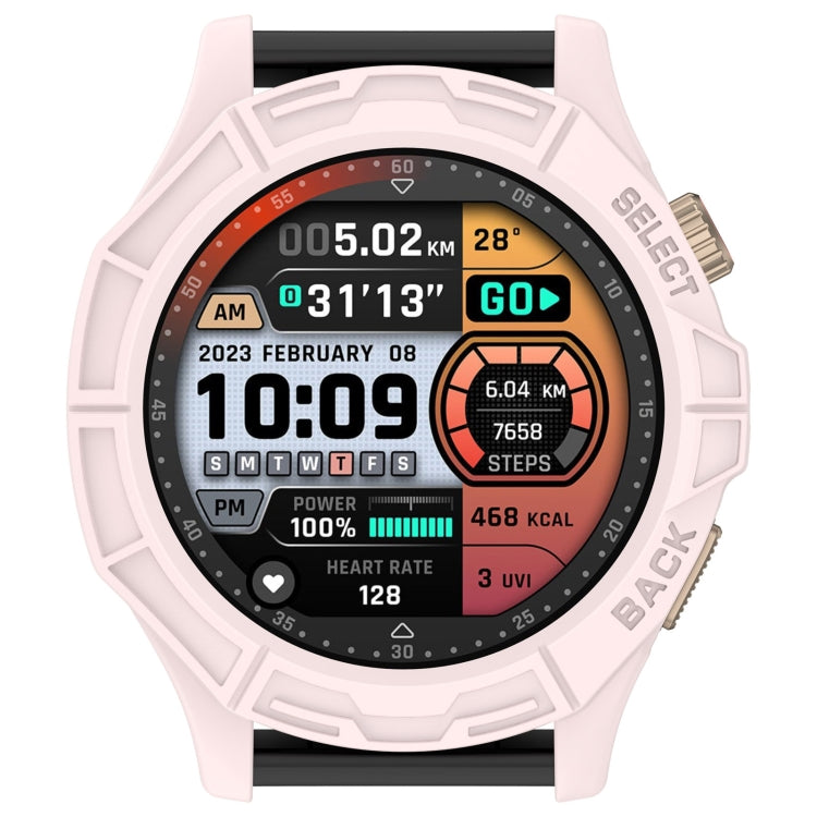 For Amazfit Cheetah / Cheetah Pro Armor Hollow Watch Protective Case(Light Pink) by buy2fix